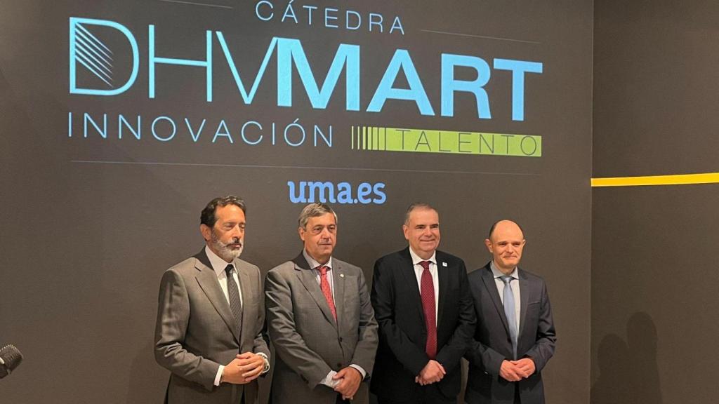 José de la Varga, Teodomiro López, Miguel Ángel Vázquez y Joaquín Ortega en la presentación