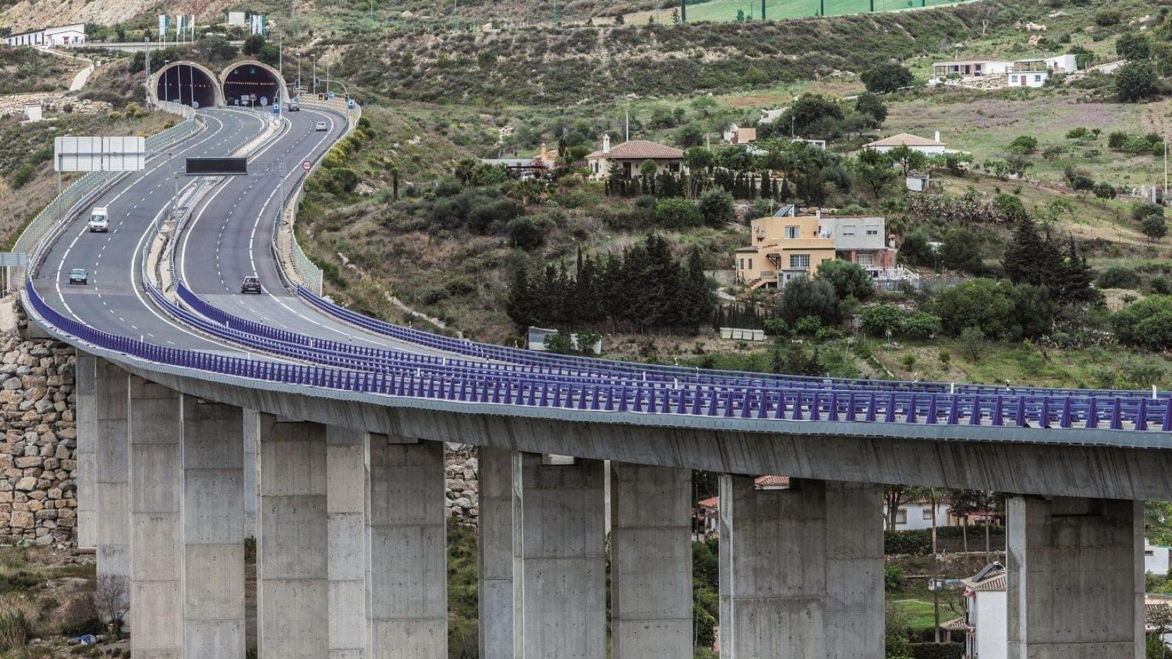 Imagen de la autopista de la Costa del Sol.