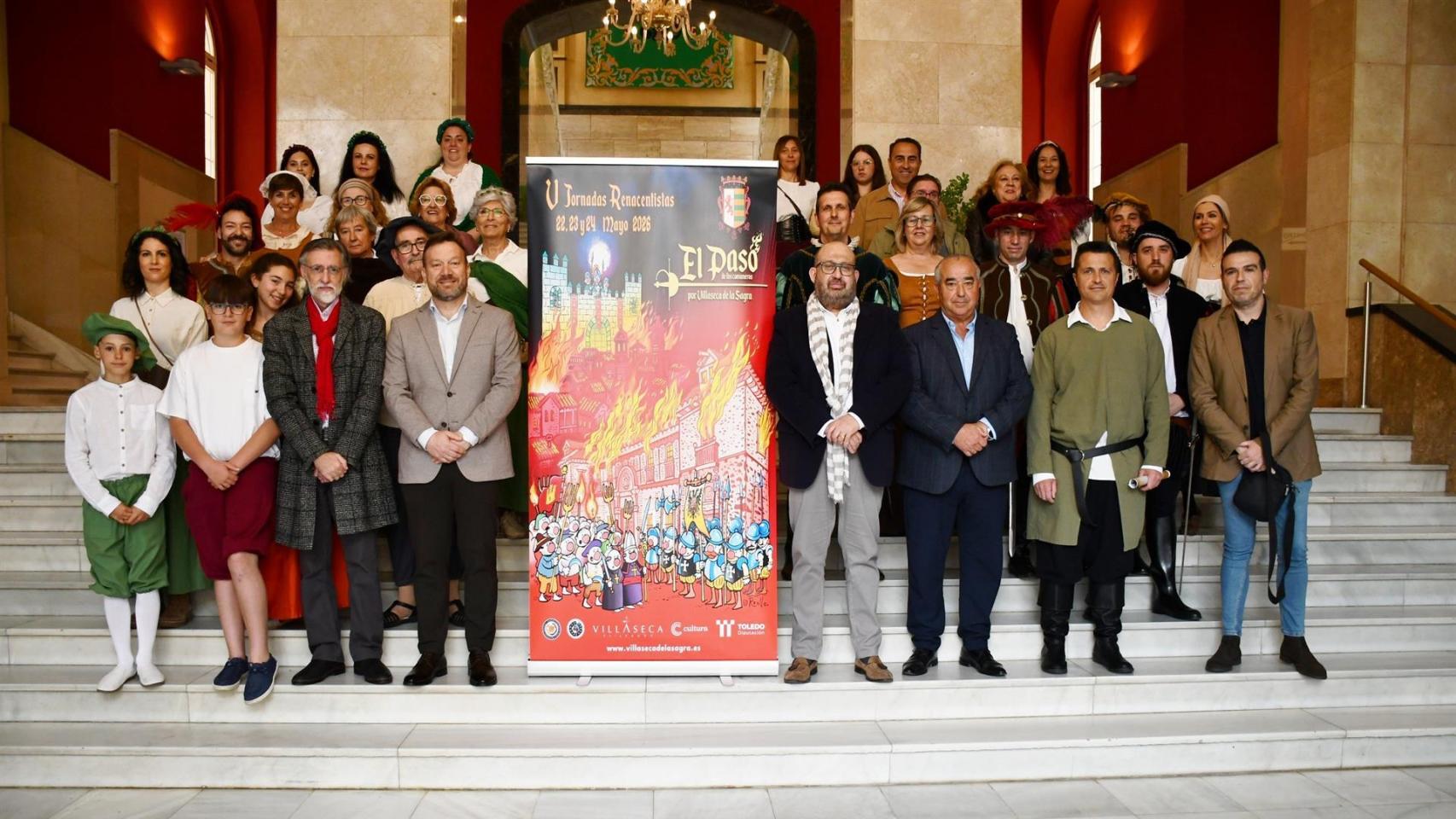 Presentación de las V Jornadas Renacentistas de Villaseca de la Sagra. Foto: Diputación de Toledo.