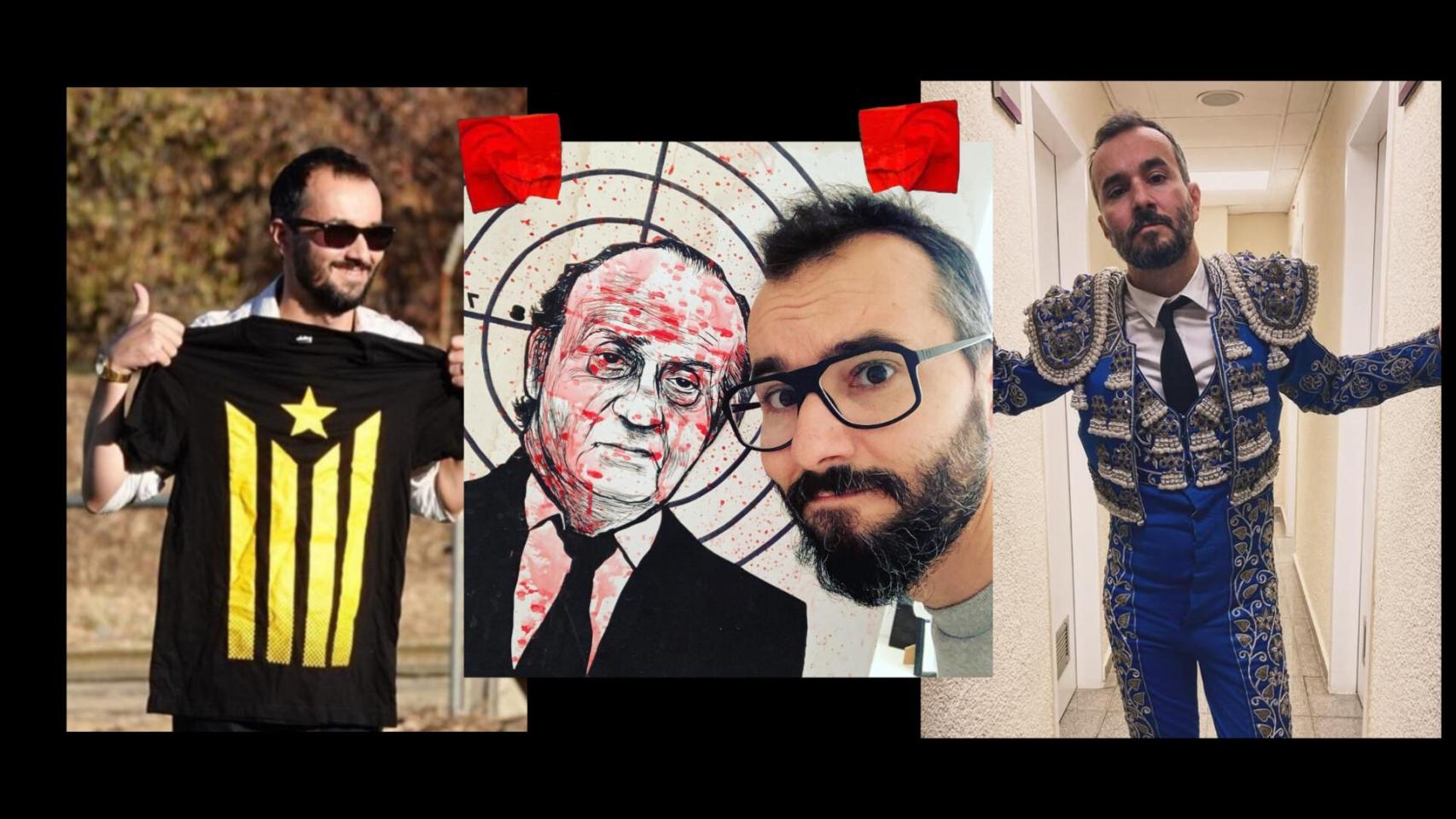 Tres fotografías de Jaïr Domínguez publicadas en su perfil de Instagram.