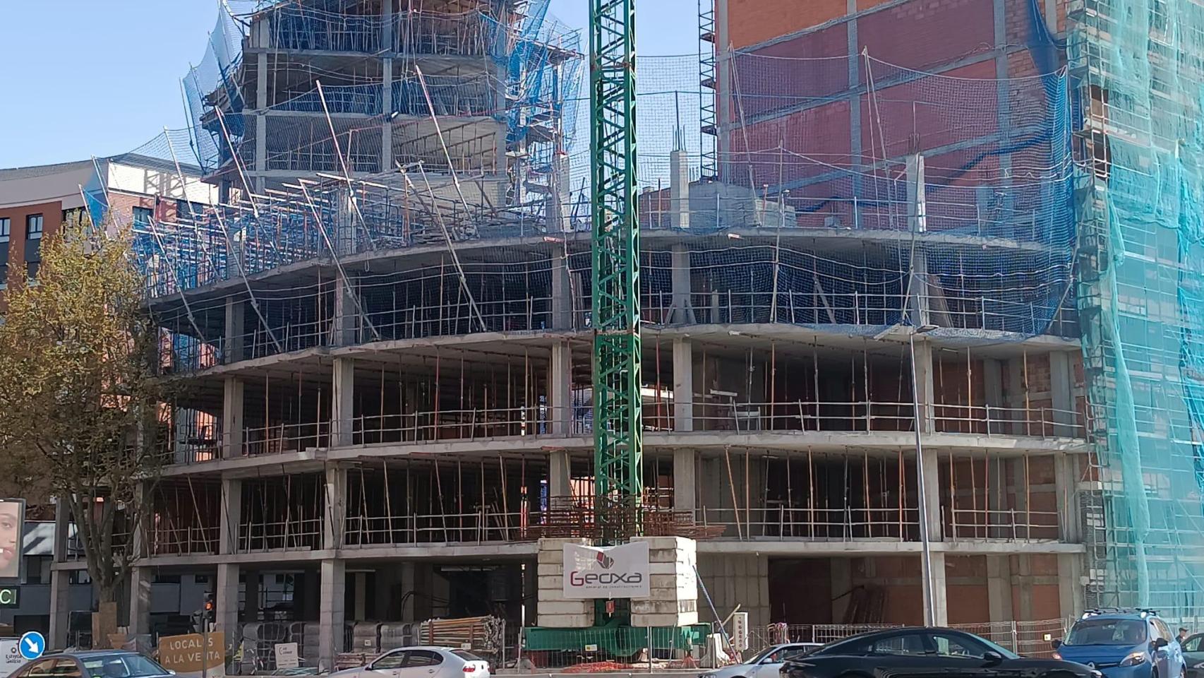 Una promoción de viviendas en construcción en Valladolid