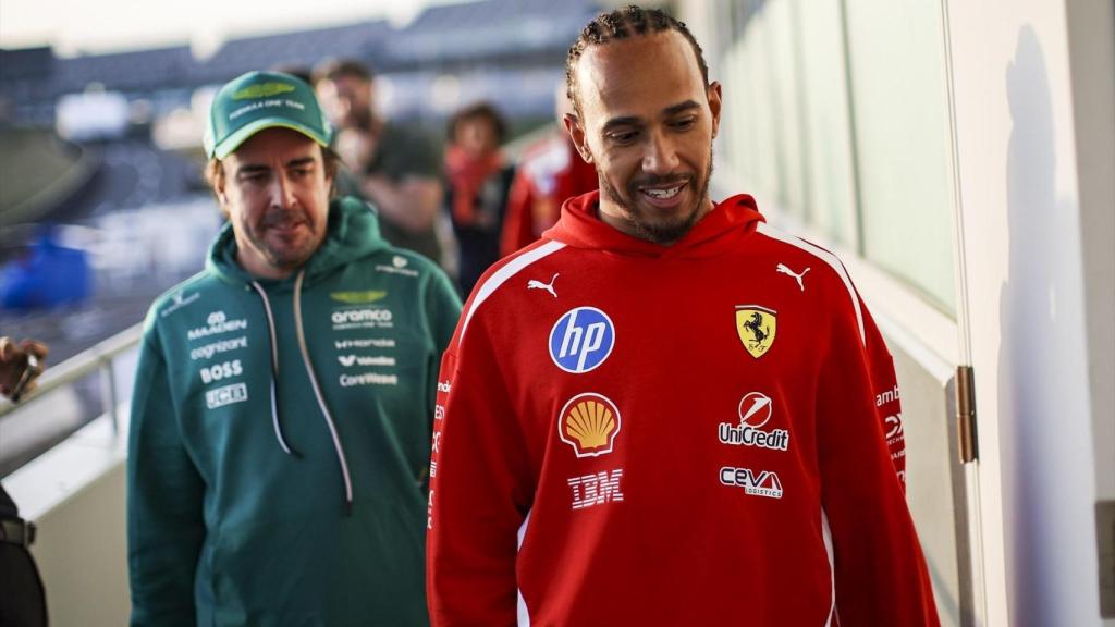 Lewis Hamilton y Fernando Alonso.