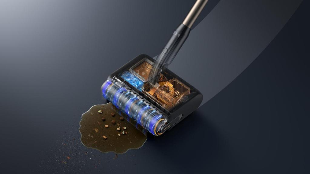 Gestión de agua de tres zonas de la Dreame Z30 Pro Aqua