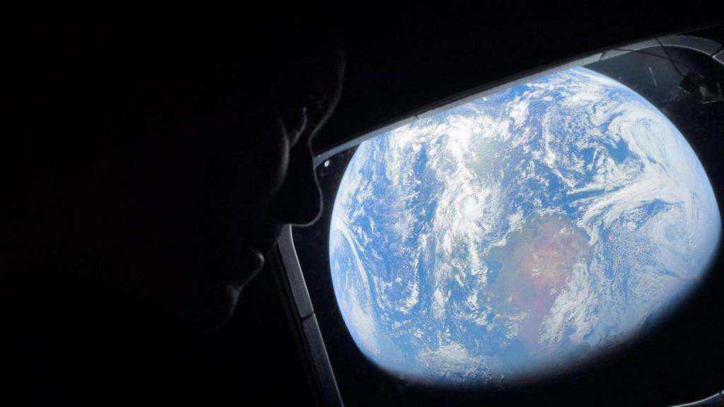 Visión de la Tierra desde la nave Orion