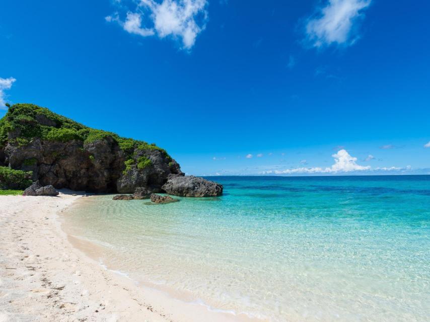 Una de las playas más bonitas de Okinawa.