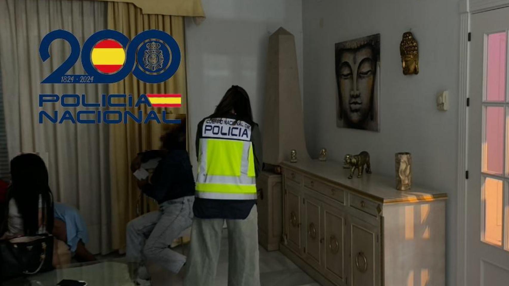 Imagen del interior de uno de los prostíbulos.