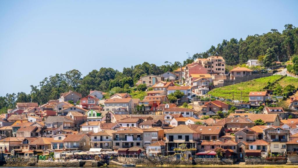 Vista de los hórreos de Combarro (Pontevedra)