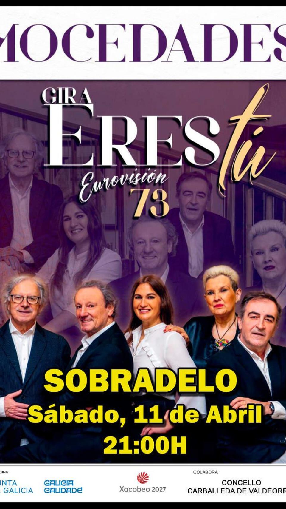 Cartel del concierto de Mocedades