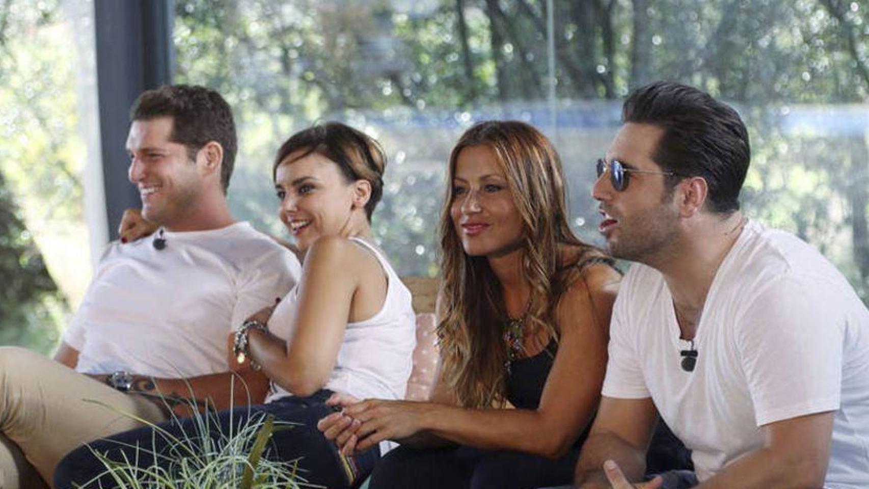 Manu Tenorio, Chenoa, Verónica Romero y David Bustamante en el reencuentro de 'OT 1' en 2016.