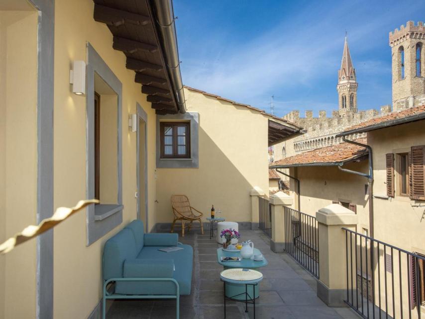 Terrazas del hotel Casual Rinascimento Firenze.