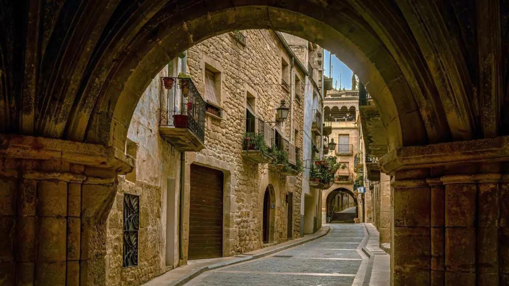 Un pueblo medieval aragonés.