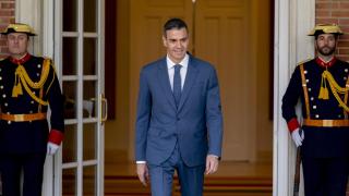 El presidente del Gobierno, Pedro Sánchez, este viernes en Moncloa.