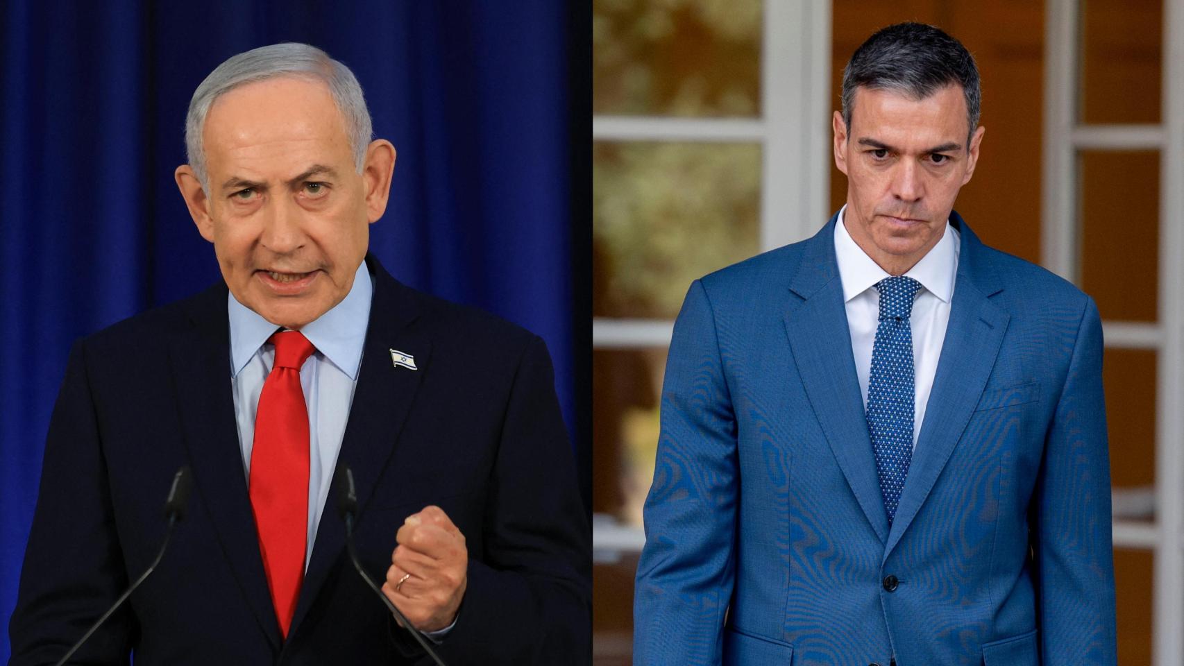 Benjamin Netanyahu y Pedro Sánchez.