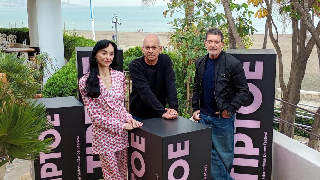 Lucía Lacarra, Thierry Malandain y Antonio Banderas.