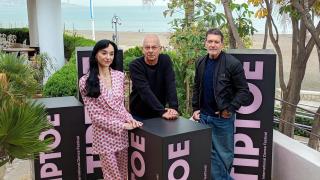 Lucía Lacarra, Thierry Malandain y Antonio Banderas.
