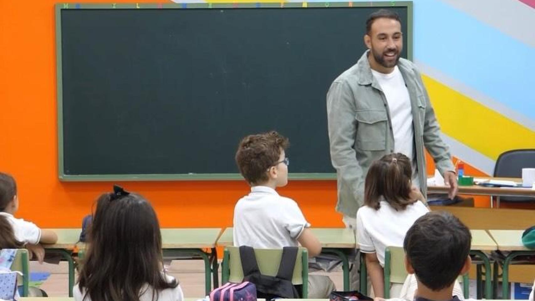 Javier Gallardo, en clase.