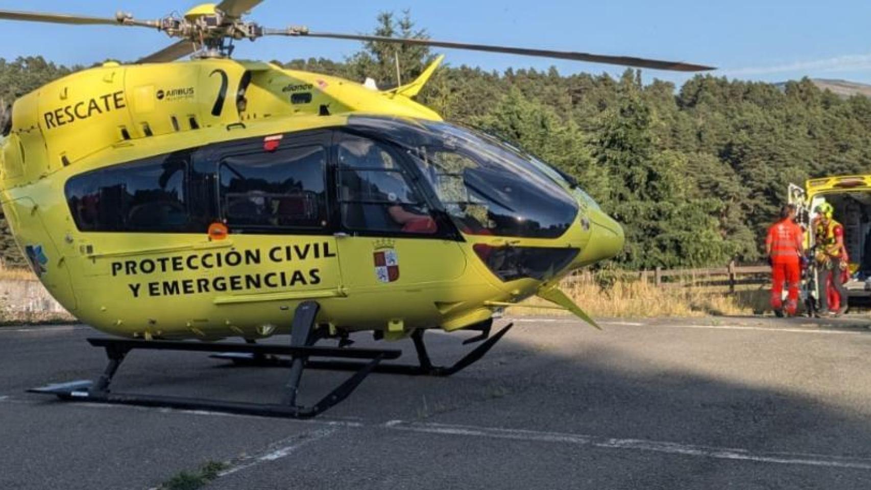 Helicóptero de rescate del 112