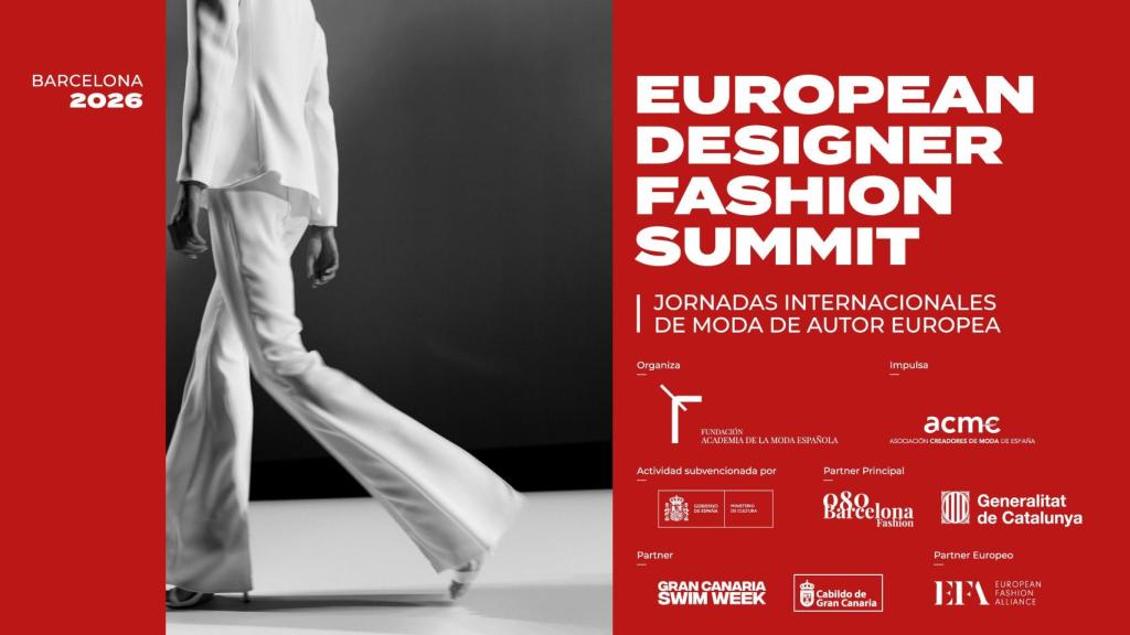 Cartel del European Designer Fashion Summit.