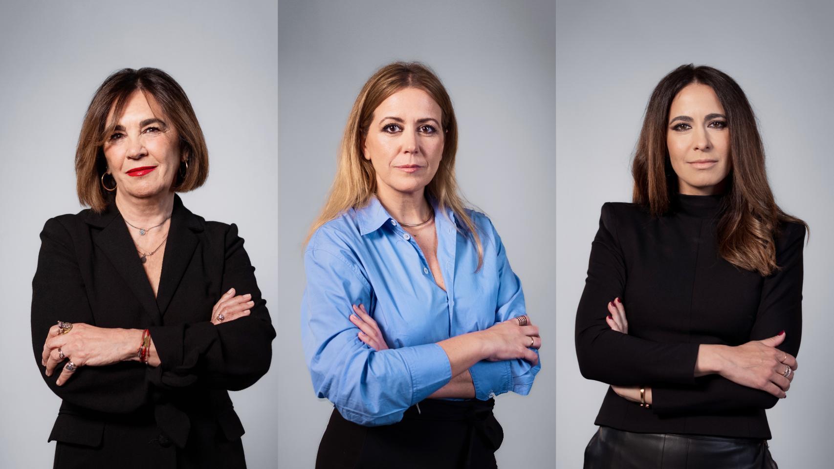Charo Izquierdo, directora de Magas; María Luisa Rodríguez Bello, directora de Hathor y Ana Núñez-Milara, directora de Magas.