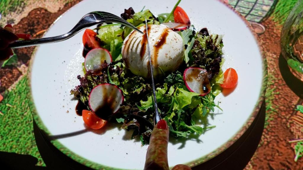 La ensalada del menú.
