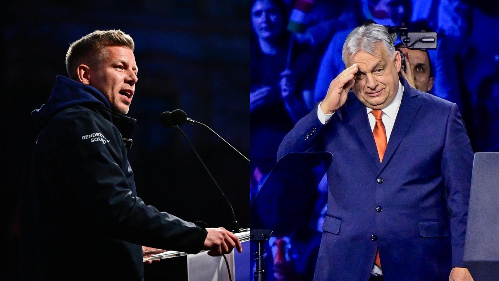 Péter Magyar y Viktor Orban.