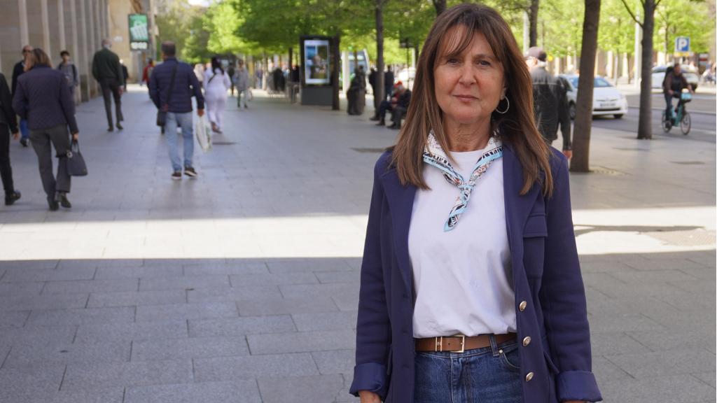 Lorena Basols, en el paseo de la Independencia de Zaragoza.