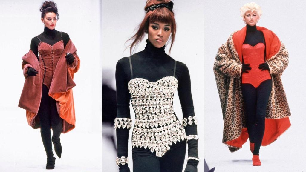 Monica Bellucci, Naomi Campbell y Linda Evangelista en Dolce & Gabbana, otoño-invierno 1991.