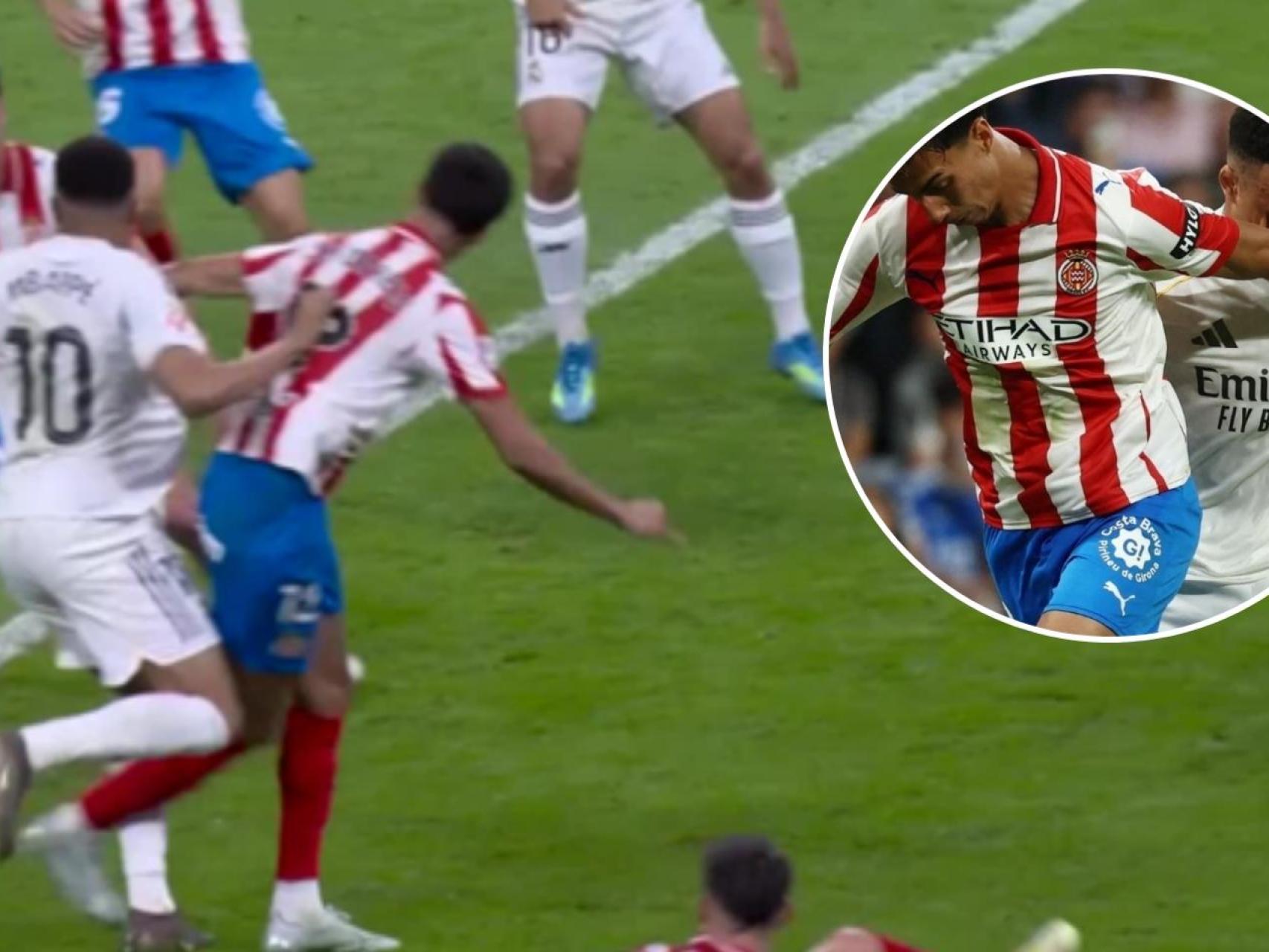 El penalti no pitado sobre Kylian Mbappé en el Real Madrid - Girona