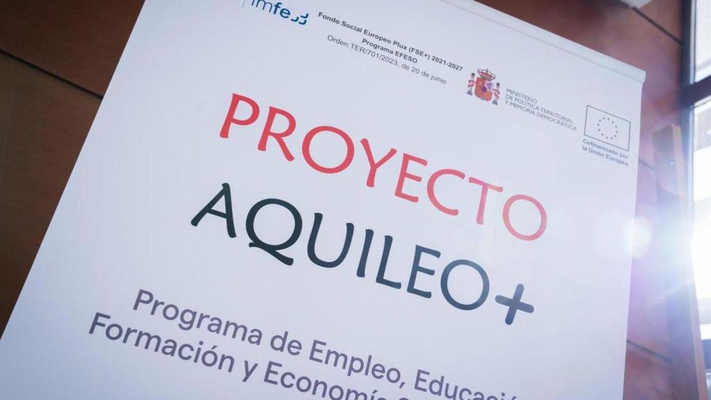 Cartel del programa Aquileo+.