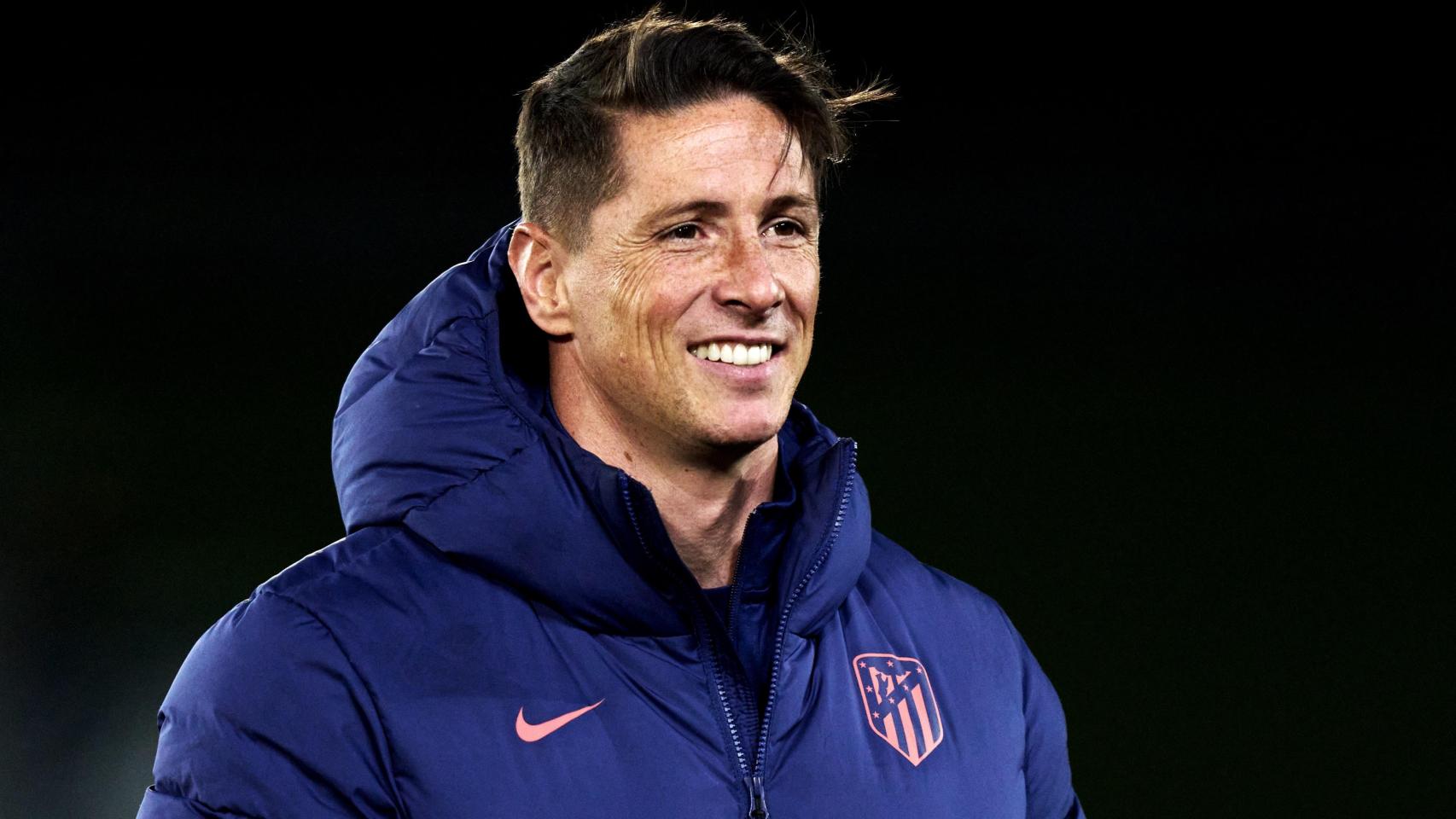 Fernando Torres, durante un partido con el Atlético de Madrid.