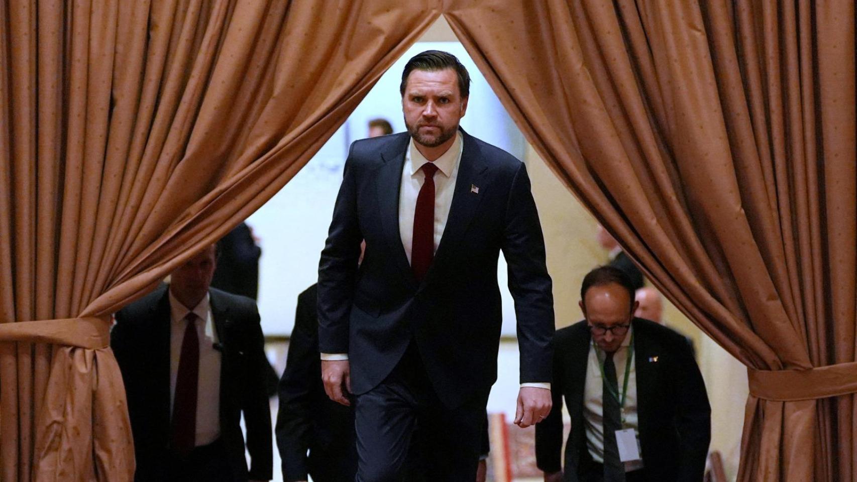 El vicepresidente de EEUU, JD Vance, este sábado en Pakistán.