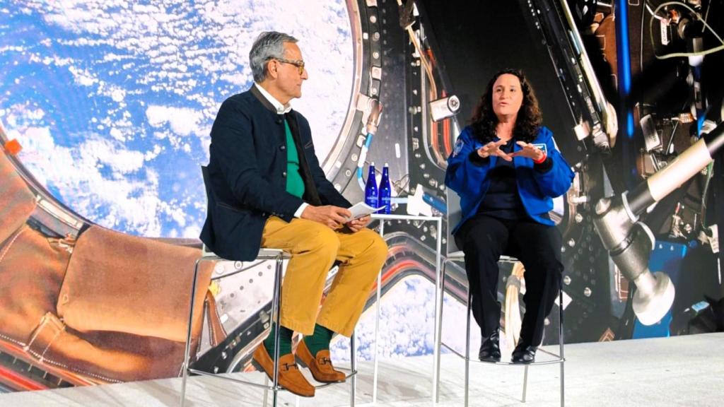 La astronauta de la NASA, Serena Auñón-Chancellor, durante su intervención en HP Imagine 2026 celebrado en Nueva York (EEUU).