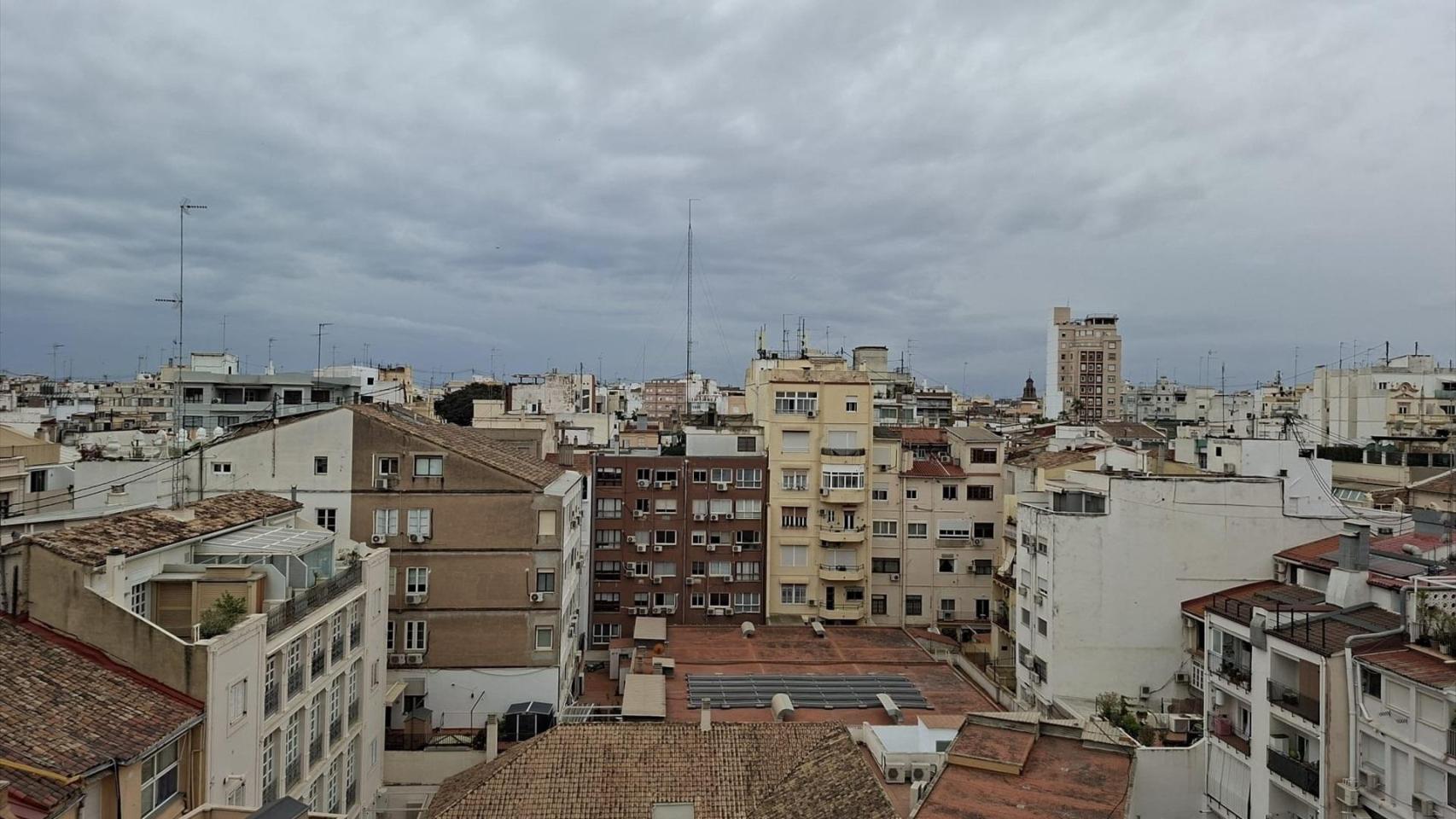 Imagen del cielo de Valencia. EP