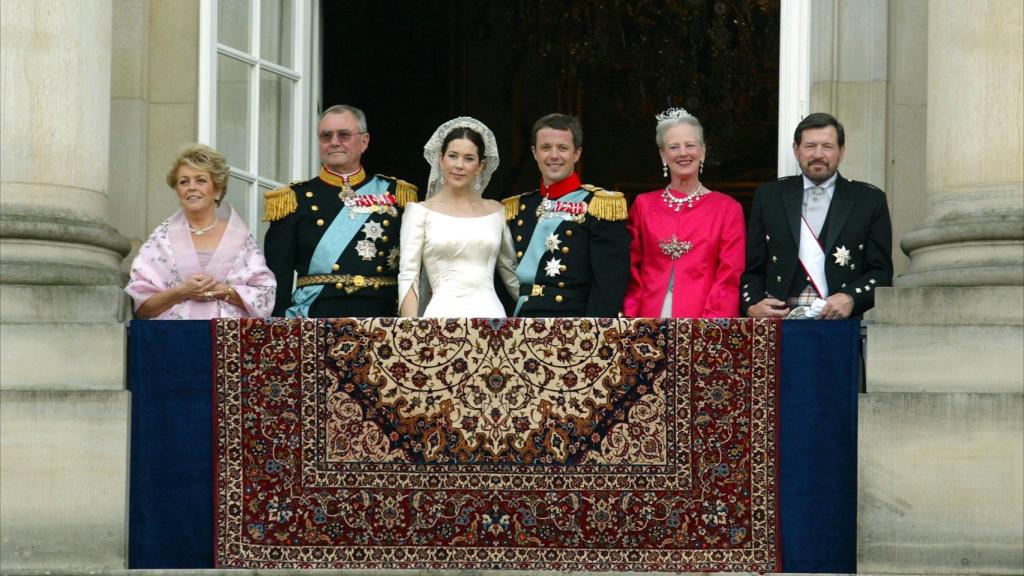Los reyes de Dinamarca, el día de su boda, en 2004.