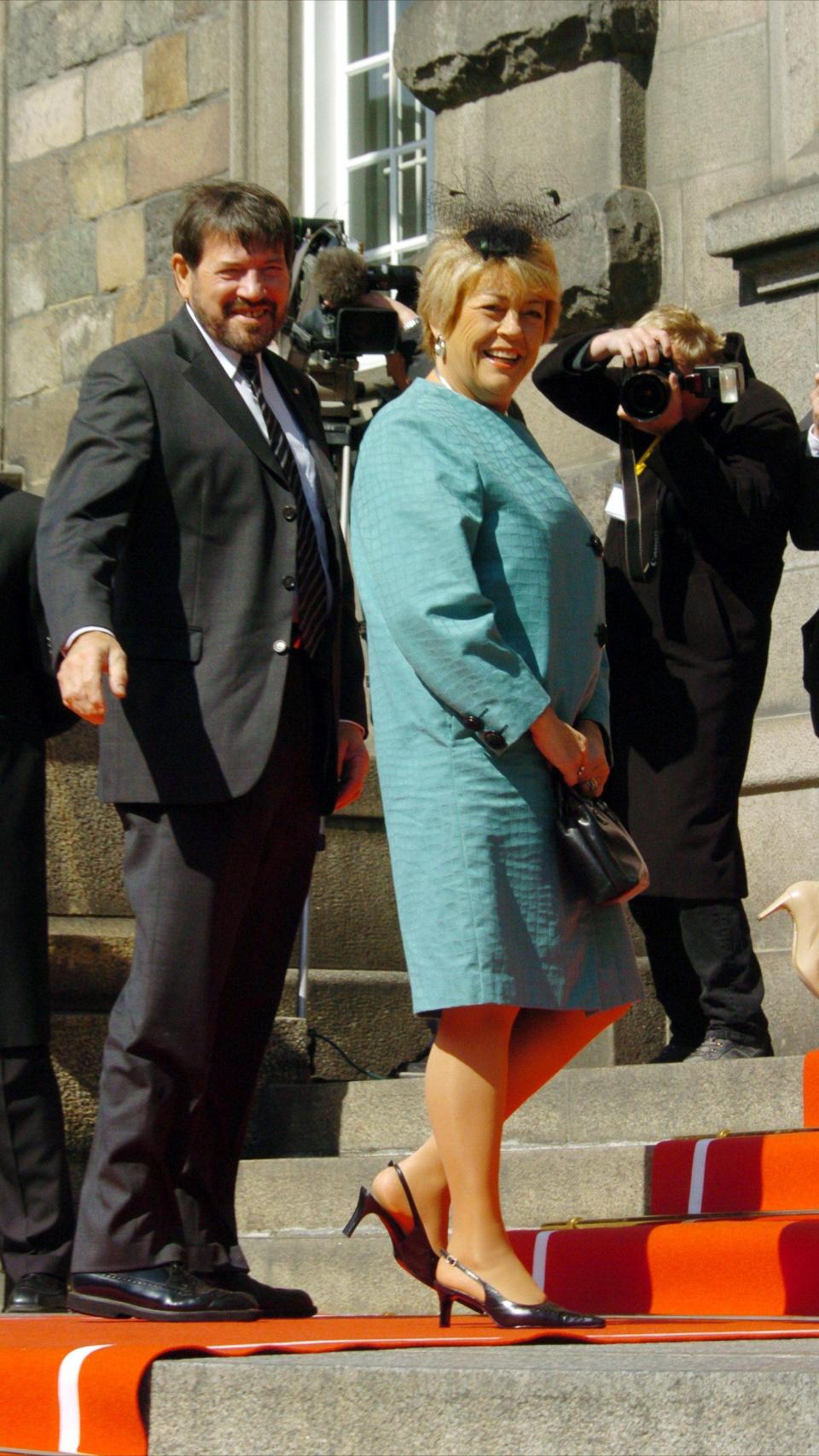 John Donaldson, padre de Mary de Dinamarca, con su segunda esposa, Susan Moody.