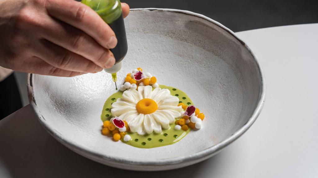 El postre 'Flor thai'.