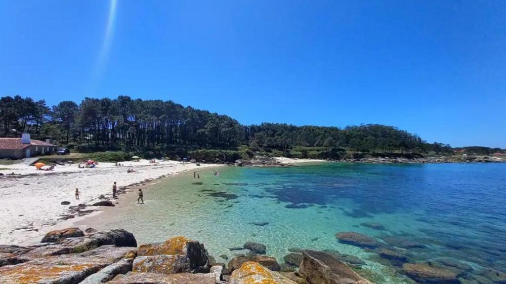 Una playa de Barcela, en O Grove.