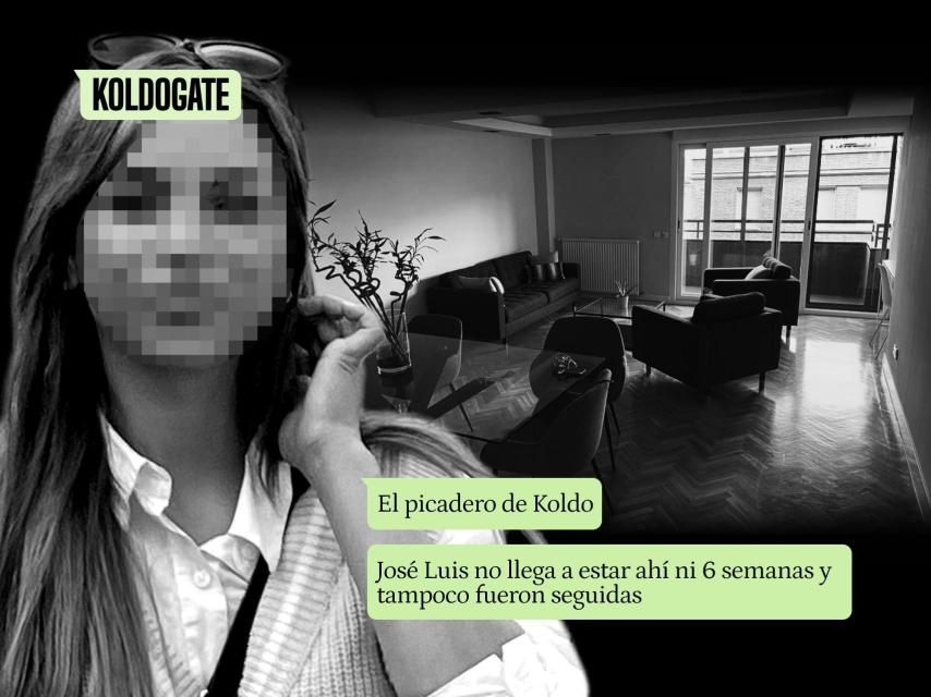 Andrea de la Torre, novia de José Luis Ábalos, y el piso de Rafael Calvo en Madrid.
