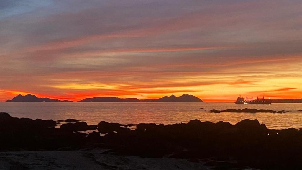 Un atardecer desde O Pirata, en Vigo.