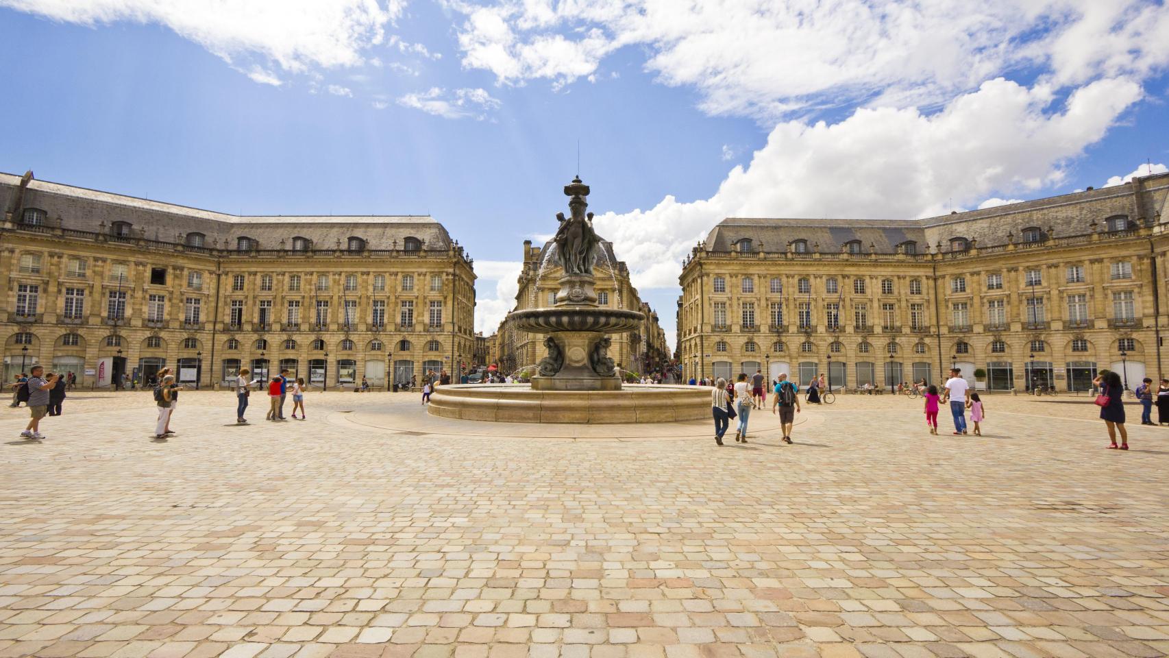 La plaza de Burdeos.