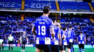 El delantero del Hércules Fran Sol.