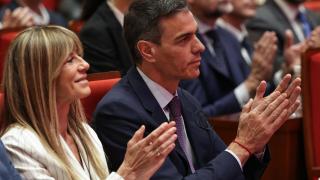 Begoña Gómez y Pedro Sánchez en China.