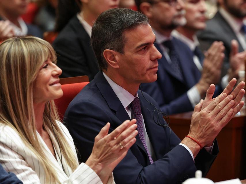 Begoña Gómez y Pedro Sánchez en China.