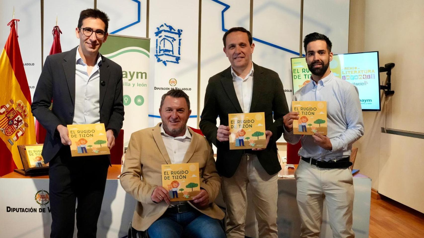 Narciso Moreira, Francisco Sardón, Conrado Íscar y Víctor Núñez de izquierda a derecha.