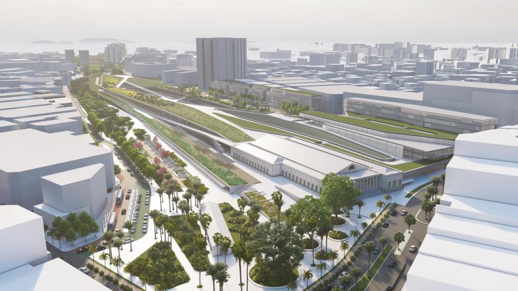 Plaza de la Estrella de Alicante, donde se dará inicio al Parque Central.