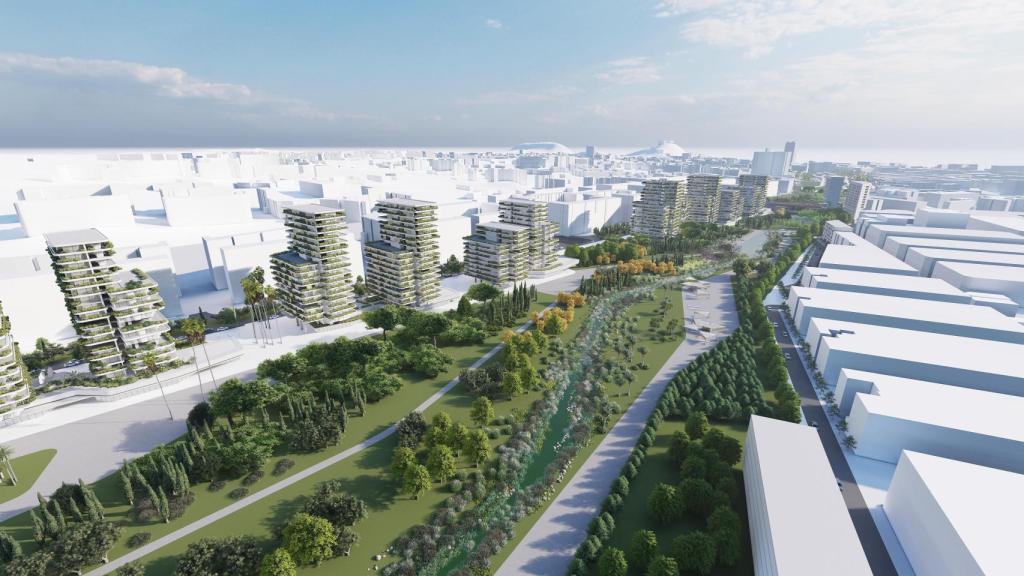 Edificios con los que se pagará la actuación del Parque Central de Alicante.
