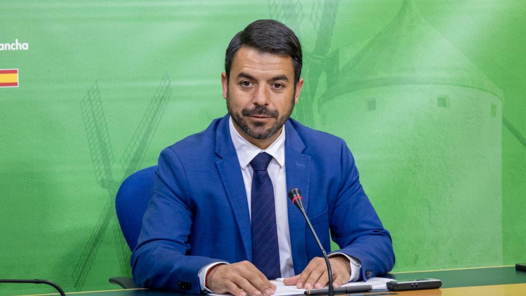 Iván Sánchez, portavoz del grupo parlamentario de Vox en Castilla-La Mancha.