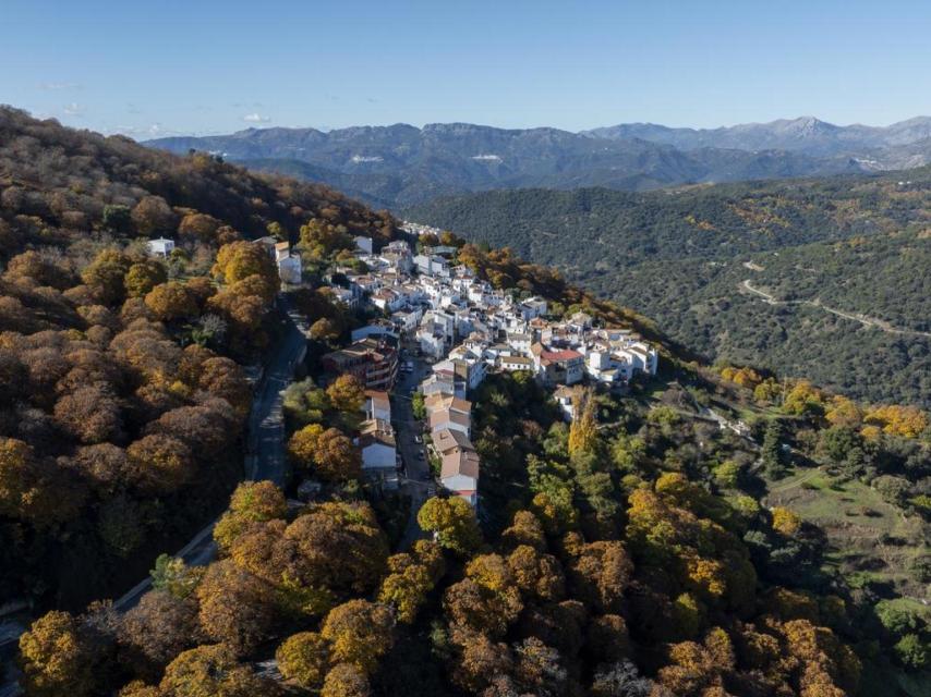 El pueblo de Pujerra, en el Valle del Genal, en Málaga.