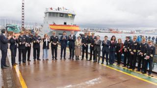 Vigo ve botar el Proserpina, el nuevo buque de la Armada para trabajos subacuáticos complejos