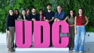 Algunos de los estudiantes que participarán en el programa InMotion este año, junto con personal de la Escuela Doctoral Internacional de la UDC